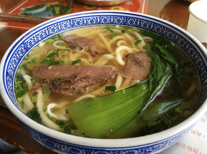 これまた味のない麺