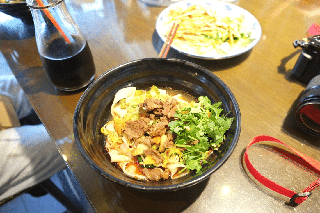 出来上がった びゃんびゃん麵